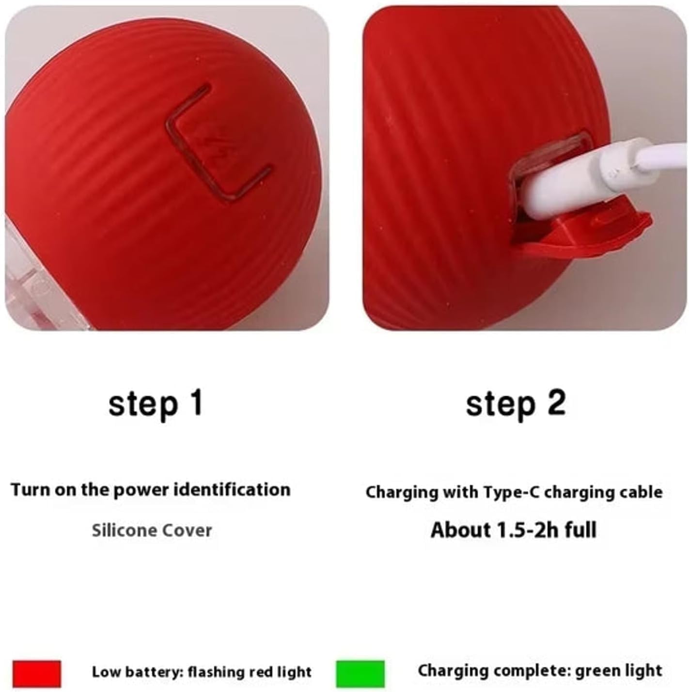 Double the Fun! 🐾 2-Pack Interactive Self Rotating Ball - Buy Now & Save More!