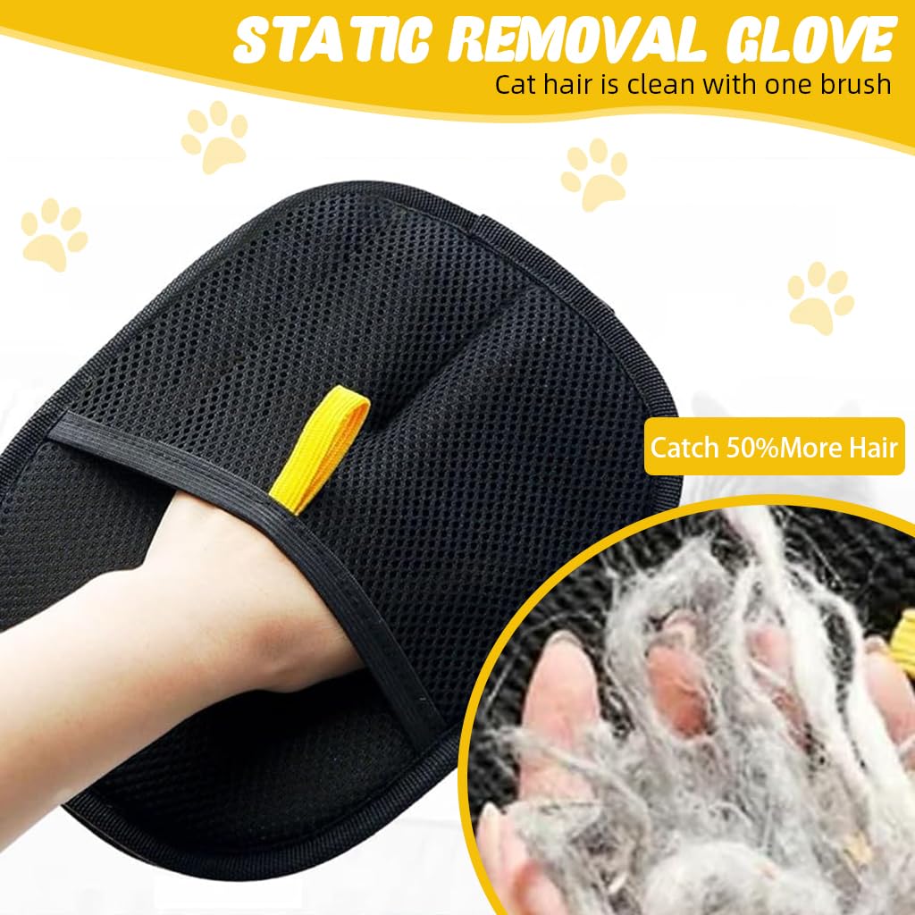 PawDaddy Static-Charged Pet Hair Removal Gloves: Easily Catch Pet Hair with PawDaddy