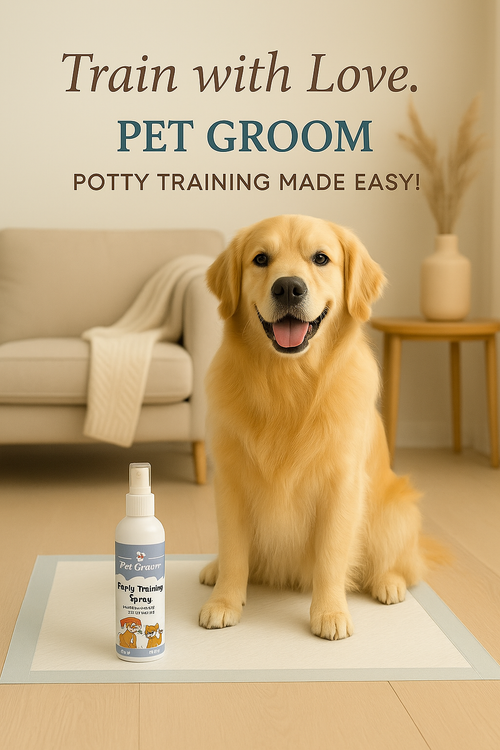 Dog & Puppy Potty Training Spray with Tea Tree Oil – 200ml × 2 | Pet Toilet Training Attractant & Odor Remover for Indoor & Outdoor Use