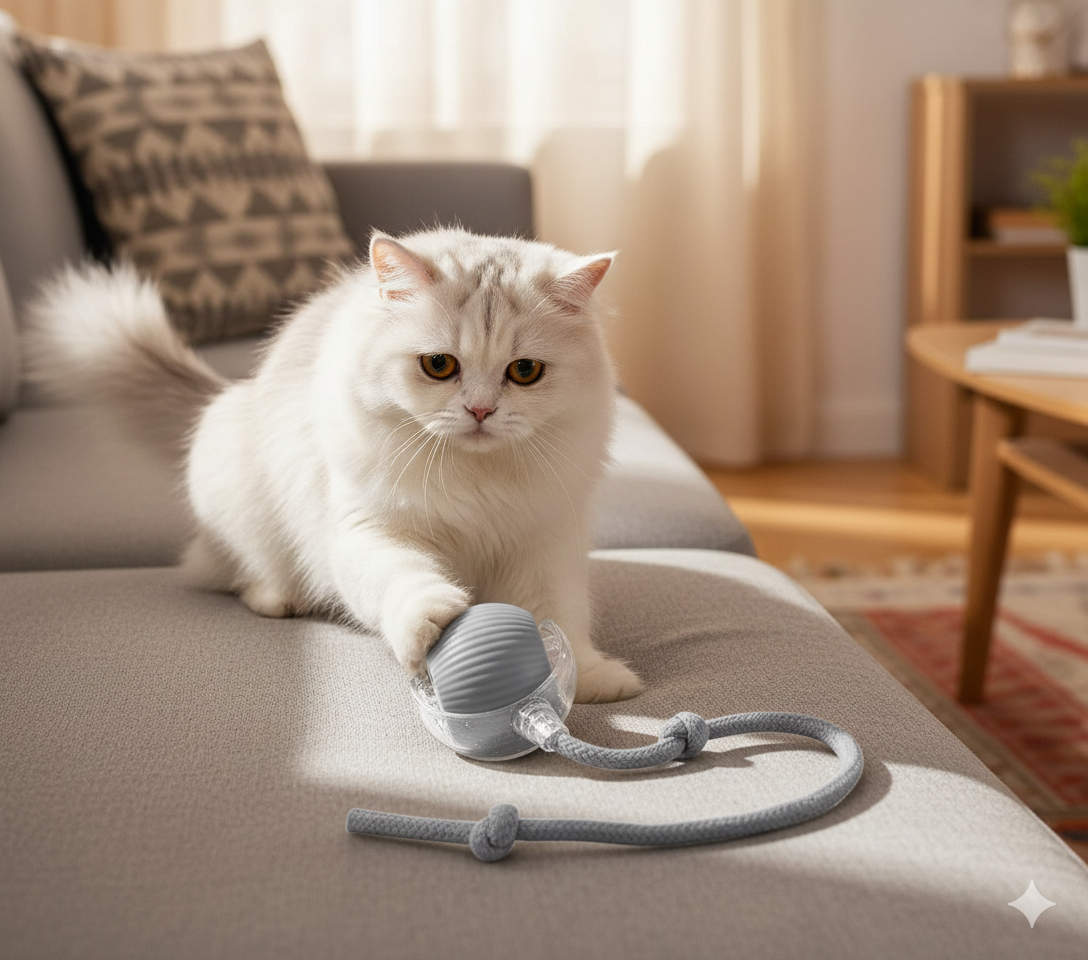 Double the Fun! 🐾 2-Pack Interactive Self Rotating Ball - Buy Now & Save More!